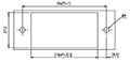 0168-41XX Panel Feed-Through Barrier Terminal Block - Drilling Plan