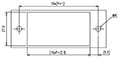 0168-42XX Panel Feed-Through Barrier Terminal Block - Drilling Plan