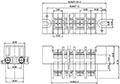 0168-43XX Panel Feed-Through Barrier Terminal Block - 2