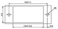 0168-43XX Panel Feed-Through Barrier Terminal Block - Drilling Plan