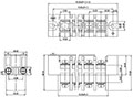 0168-44XX Panel Feed-Through Barrier Terminal Block - 2