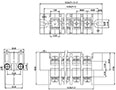 0168-45XX Panel Feed-Through Barrier Terminal Block - 2