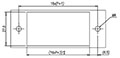 0168-45XX Panel Feed-Through Barrier Terminal Block - Drilling Plan