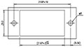 0168-50XX Panel Feed-Through Barrier Terminal Block - Drilling Plan