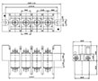 0168-51XX Panel Feed-Through Barrier Terminal Block - 2