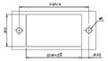 0168-51XX Panel Feed-Through Barrier Terminal Block - Drilling Plan