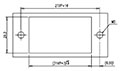 0168-54XX Panel Feed-Through Barrier Terminal Block - Drilling Plan