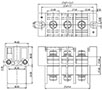 0168-62XX Panel Feed-Through Barrier Terminal Block - 2