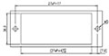 0168-62XX Panel Feed-Through Barrier Terminal Block - Drilling Plan