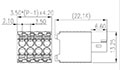 0181-A3XX 0.138 Inch (in) Pitch Diameter Printed Circuit Board (PCB) Connector-Plug - 2