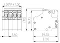 0191-06XXC 0.138 Inch (in) Pitch Diameter Printed Circuit Board (PCB) Connector-Plug - 2