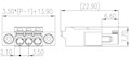 0221-28XX 0.138 Inch (in) Pitch Diameter Printed Circuit Board (PCB) Connector-Plug - 2