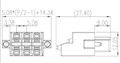 0225-04XX 0.200 Inch (in) Pitch Diameter Printed Circuit Board (PCB) Connector-Plug - 2