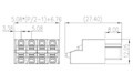 0225-09XX 0.200 Inch (in) Pitch Diameter Printed Circuit Board (PCB) Connector-Plug - 2