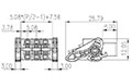 0225-0AXX 0.200 Inch (in) Pitch Diameter Printed Circuit Board (PCB) Connector-Plug - 2