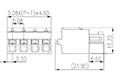 ESC508V-XXP 0.200 Inch (in) Pitch Diameter Printed Circuit Board (PCB) Connector-Plug - 2