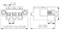 ESC508VM-XXP 0.200 Inch (in) Pitch Diameter Printed Circuit Board (PCB) Connector-Plug - 2