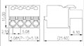 2ESDS-XXP 0.200 Inch (in) Pitch Diameter Printed Circuit Board (PCB) Connector-Plug - 2