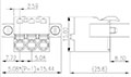 2ESDSM-XXP 0.200 Inch (in) Pitch Diameter Printed Circuit Board (PCB) Connector-Plug - 2