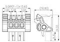 2ESDSVK-XXP 0.200 Inch (in) Pitch Diameter Printed Circuit Board (PCB) Connector-Plug - 2