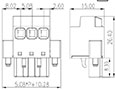 2ESRM-XXP 0.200 Inch (in) Pitch Diameter Printed Circuit Board (PCB) Connector-Plug - 2