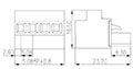 2ESV-XXP 0.200 Inch (in) Pitch Diameter Printed Circuit Board (PCB) Connector-Plug - 2