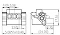 2ESVK-XXP 0.200 Inch (in) Pitch Diameter Printed Circuit Board (PCB) Connector-Plug - 2