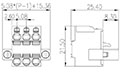 2ESDBAM-XXP 0.200 Inch (in) Pitch Diameter Printed Circuit Board (PCB) Connector-Plug - 2