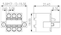 2ESDBM-XXP 0.200 Inch (in) Pitch Diameter Printed Circuit Board (PCB) Connector-Plug - 2