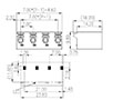 0184-51XX 0.276 Inch (in) Pitch Diameter Printed Circuit Board (PCB) Connector-Plug - 2