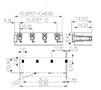 0184-84XX 0.394 Inch (in) Pitch Diameter Printed Circuit Board (PCB) Connector-Plug - 2