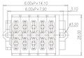 PM2.5WSA 18 Millimeter (mm) Width Spring Clamp Connection DIN Rail Terminal Block - 2