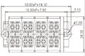 PMM2.5WSA 18 Millimeter (mm) Width Spring Clamp Connection DIN Rail Terminal Block - 2