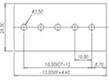 PMM2.5WSHA 18 Millimeter (mm) Width Spring Clamp Connection DIN Rail Terminal Block - 2