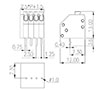 0136-11XX, 2.50 Millimeter (mm) Pitch Diameter Push-in Design (PID) Printed Circuit Board (PCB) Type Terminal Block - 2