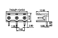 3EHDR-XXP 0.300 Inch (in) Pitch Diameter Printed Circuit Board (PCB) Connector Socket - 2