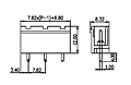 3EHDVC-XXP 0.300 Inch (in) Pitch Diameter Printed Circuit Board (PCB) Connector Socket - 2