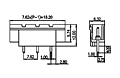 3EHDVM-XXP 0.300 Inch (in) Pitch Diameter Printed Circuit Board (PCB) Connector Socket - 2