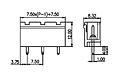 7EHDVC-XXP 0.295 Inch (in) Pitch Diameter Printed Circuit Board (PCB) Connector Socket - 2