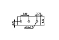 7EHDVC-XXP 0.295 Inch (in) Pitch Diameter Printed Circuit Board (PCB) Connector Socket - 3