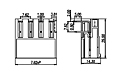 ECH762R-XXP 0.300 Inch (in) Pitch Diameter Printed Circuit Board (PCB) Connector Socket - 2