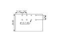 ECH762RTM-XXP 0.300 Inch (in) Pitch Diameter Printed Circuit Board (PCB) Connector Socket - 3