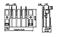 ECH762VM-XXP 0.300 Inch (in) Pitch Diameter Printed Circuit Board (PCB) Connector Socket - 2