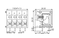 DT-2320-XXP 0.3 Inch (in) Pitch Diameter Printed Circuit Board (PCB) Terminal Block - 2