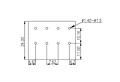 DT-2320-XXP 0.3 Inch (in) Pitch Diameter Printed Circuit Board (PCB) Terminal Block - 3