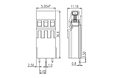 E3K500V-XXP 0.197 Inch (in) Pitch Diameter Printed Circuit Board (PCB) Terminal Block - 2