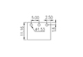 E3K500V-XXP 0.197 Inch (in) Pitch Diameter Printed Circuit Board (PCB) Terminal Block - 3