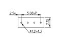 ED508V-XXP 0.2 Inch (in) Pitch Diameter Printed Circuit Board (PCB) Terminal Block - 3