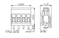 EHK5V-XXP 0.197 Inch (in) Pitch Diameter Printed Circuit Board (PCB) Terminal Block - 2