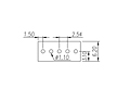 EK254V-XXP 0.1 Inch (in) Pitch Diameter Printed Circuit Board (PCB) Terminal Block - 3